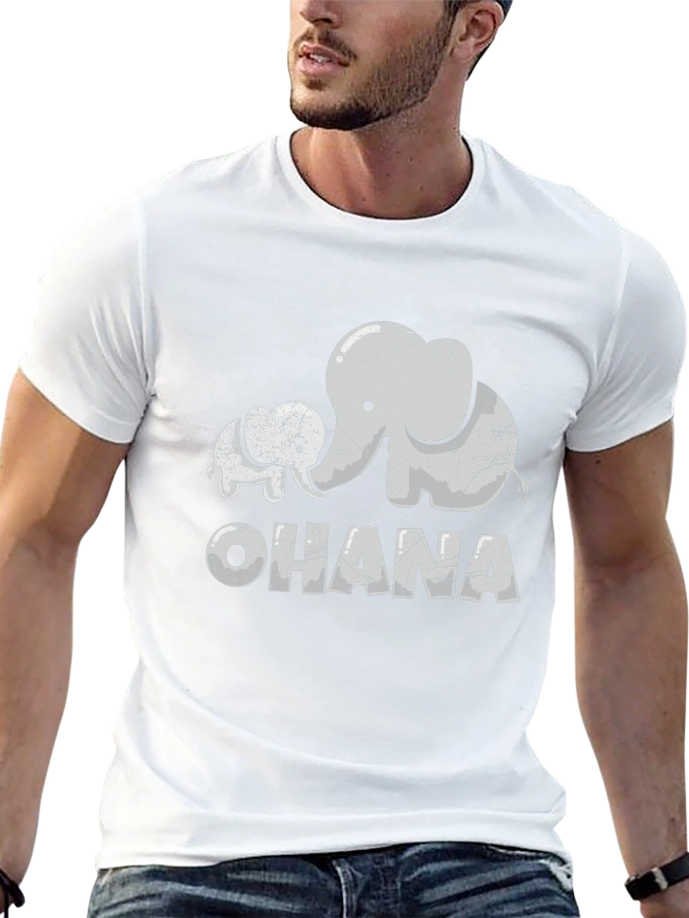 Ohana Elephant T-Shirt - Family Love Graphic Tee