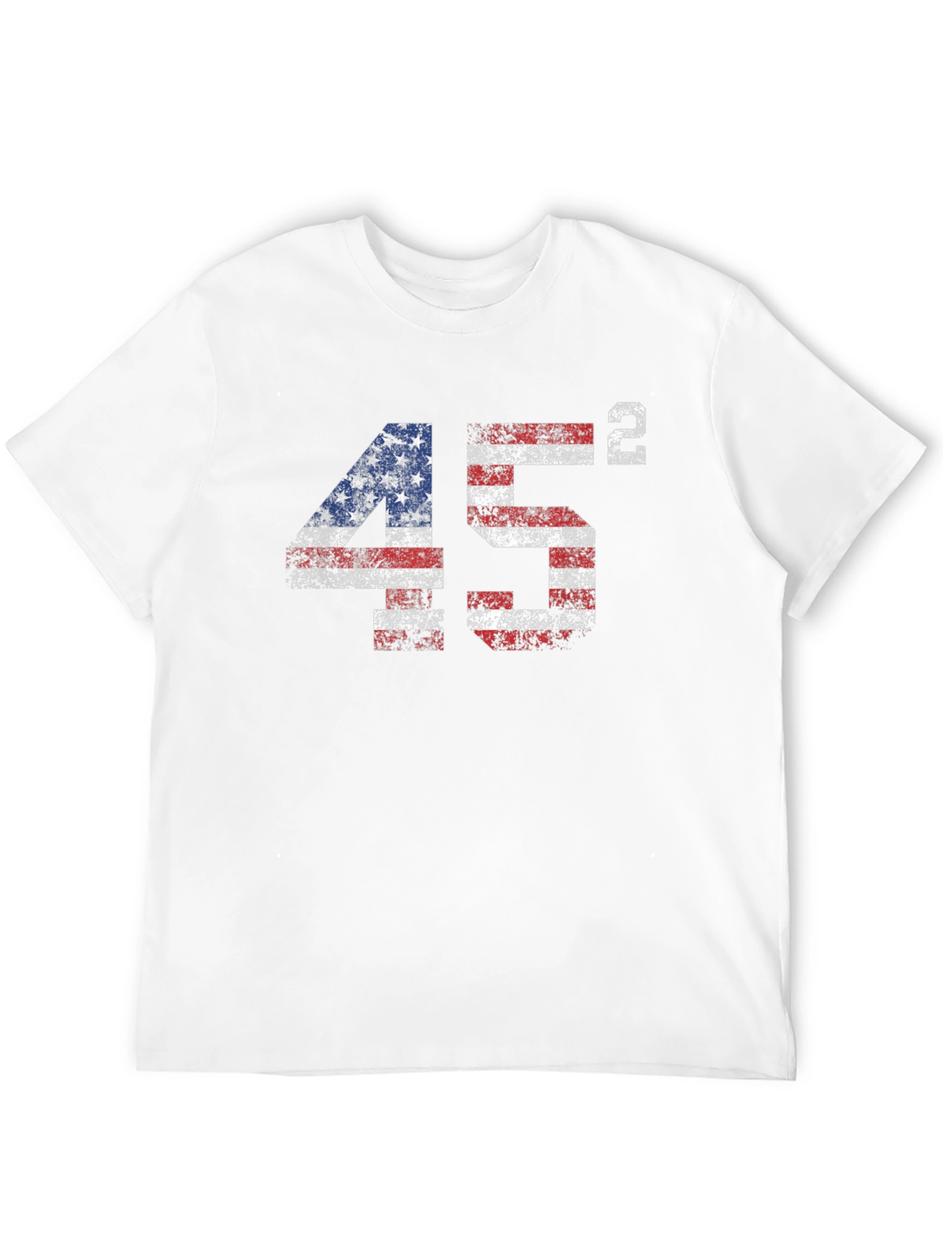 45 Squared USA Flag Graphic T-Shirt