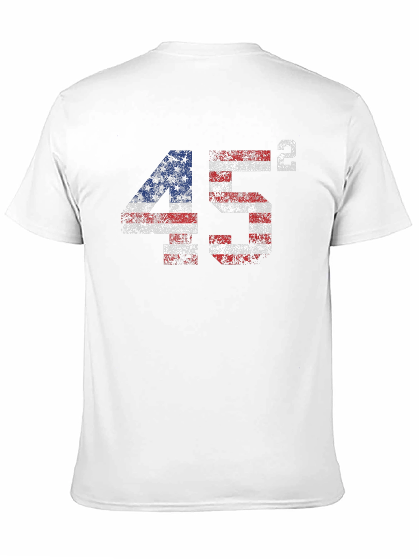 45 Squared USA Flag Graphic T-Shirt