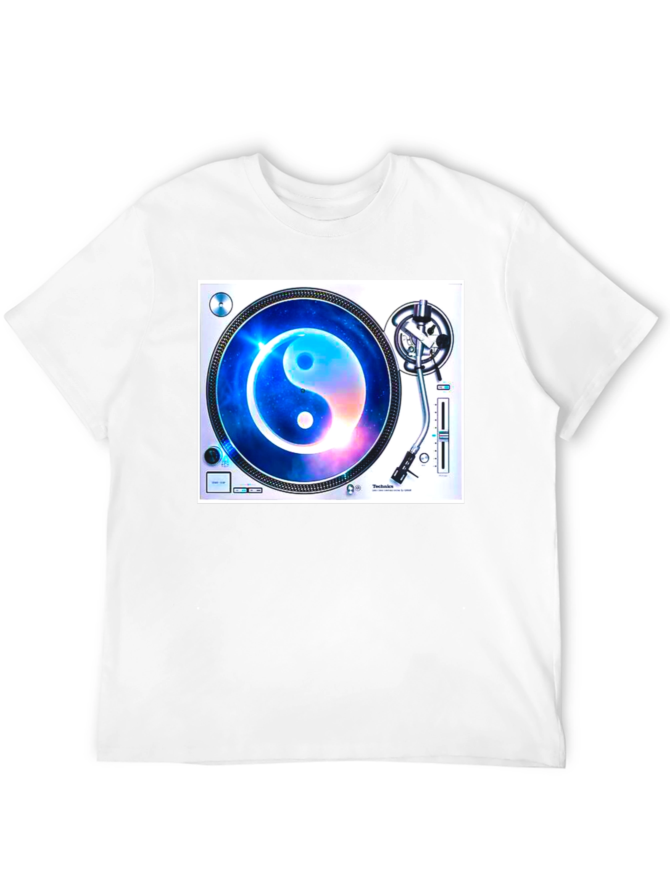 Yin Yang Galaxy Turntable Graphic Tee