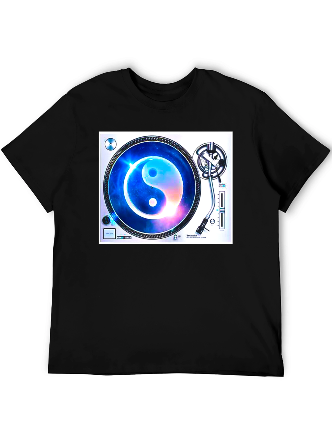 Yin Yang Galaxy Turntable Graphic Tee