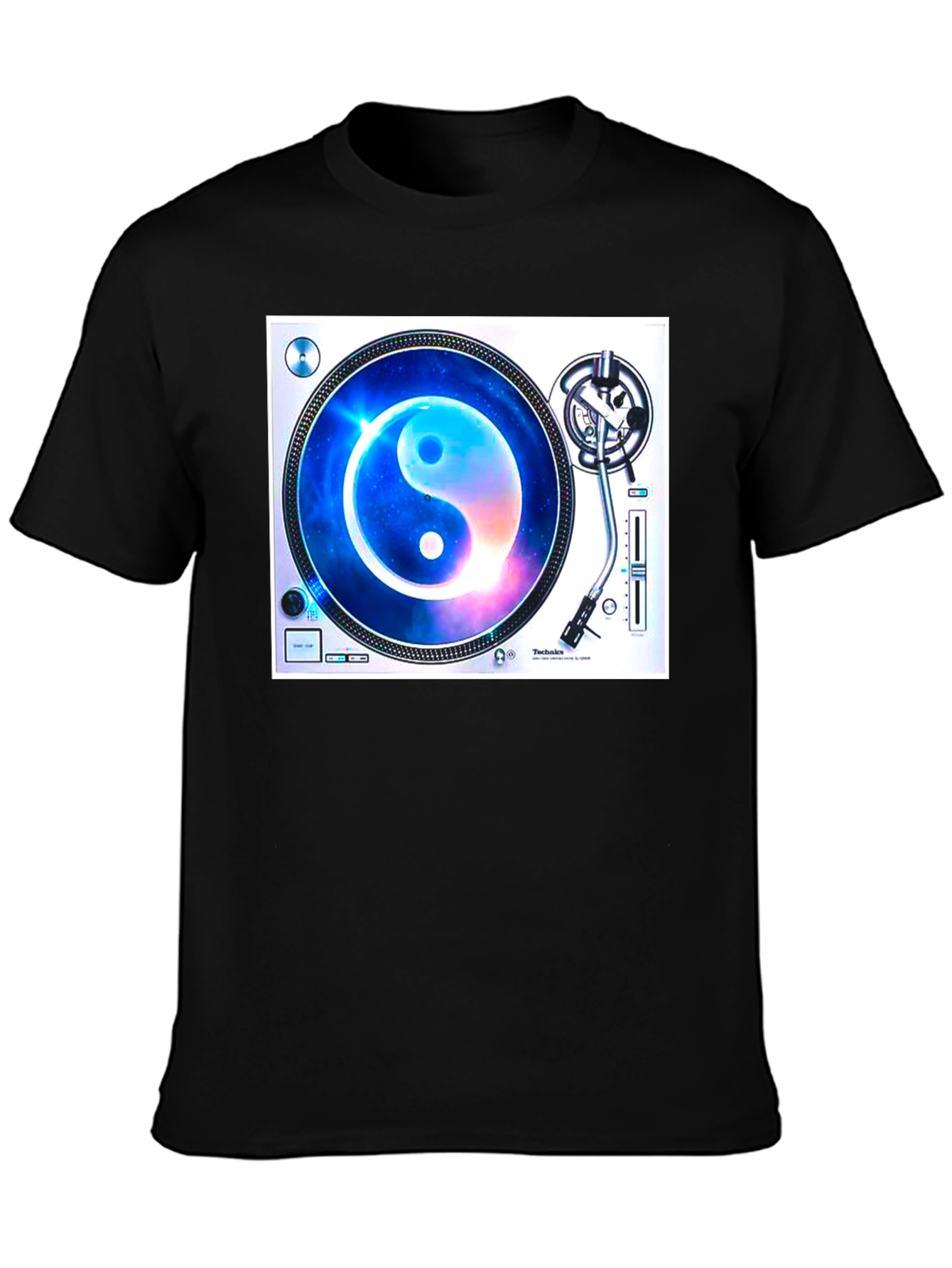 Yin Yang Galaxy Turntable Graphic Tee