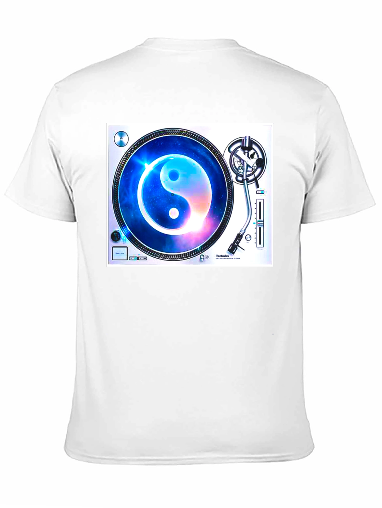 Yin Yang Galaxy Turntable Graphic Tee