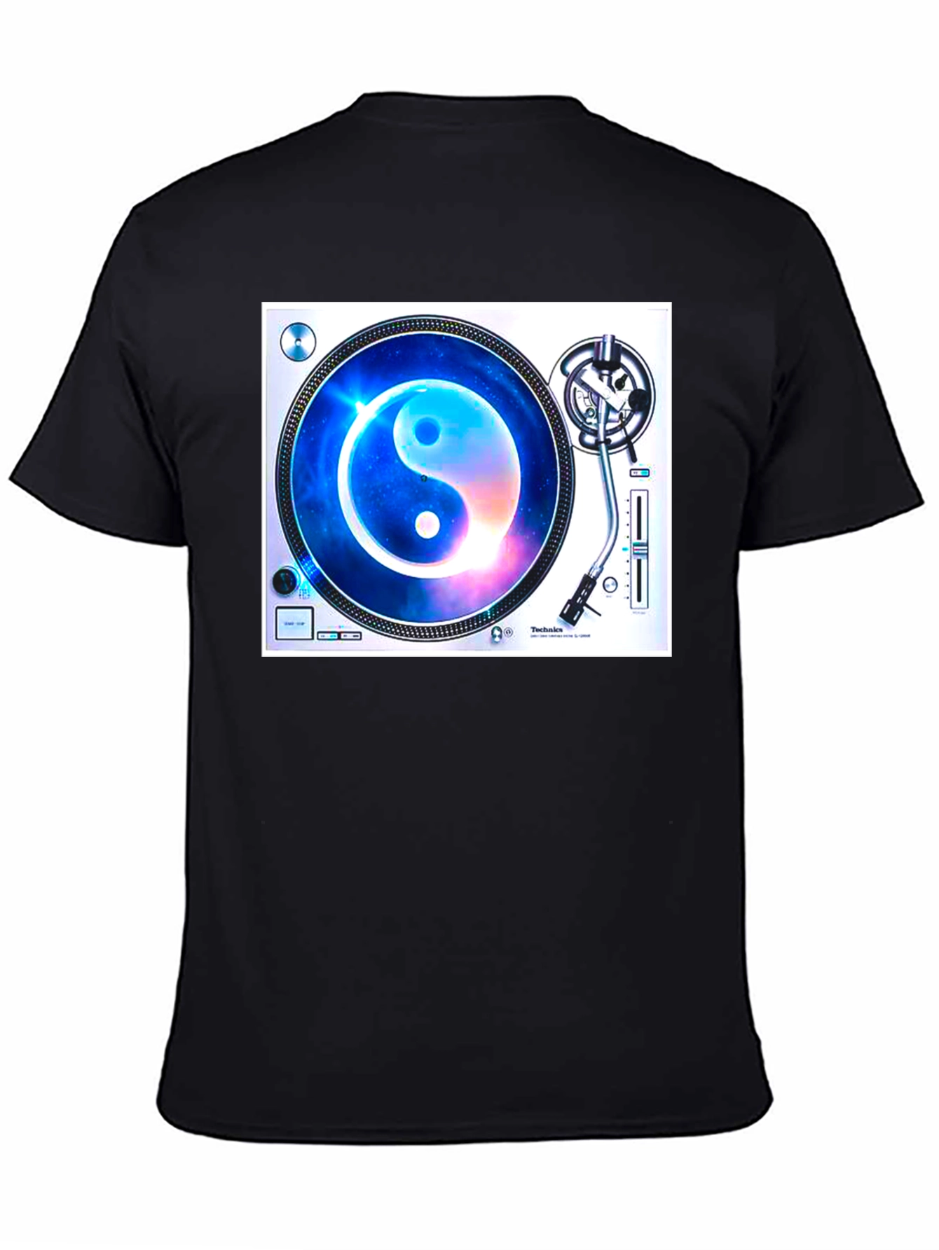 Yin Yang Galaxy Turntable Graphic Tee
