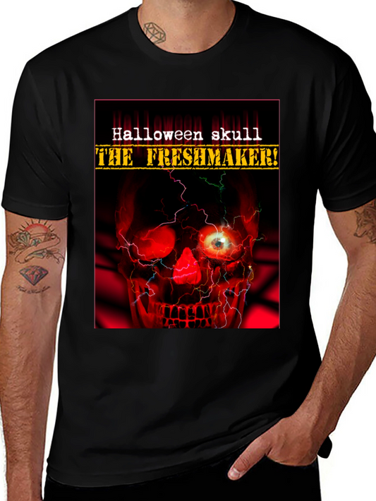 Halloween Skull The Freshmaker Graphic T-Shirt