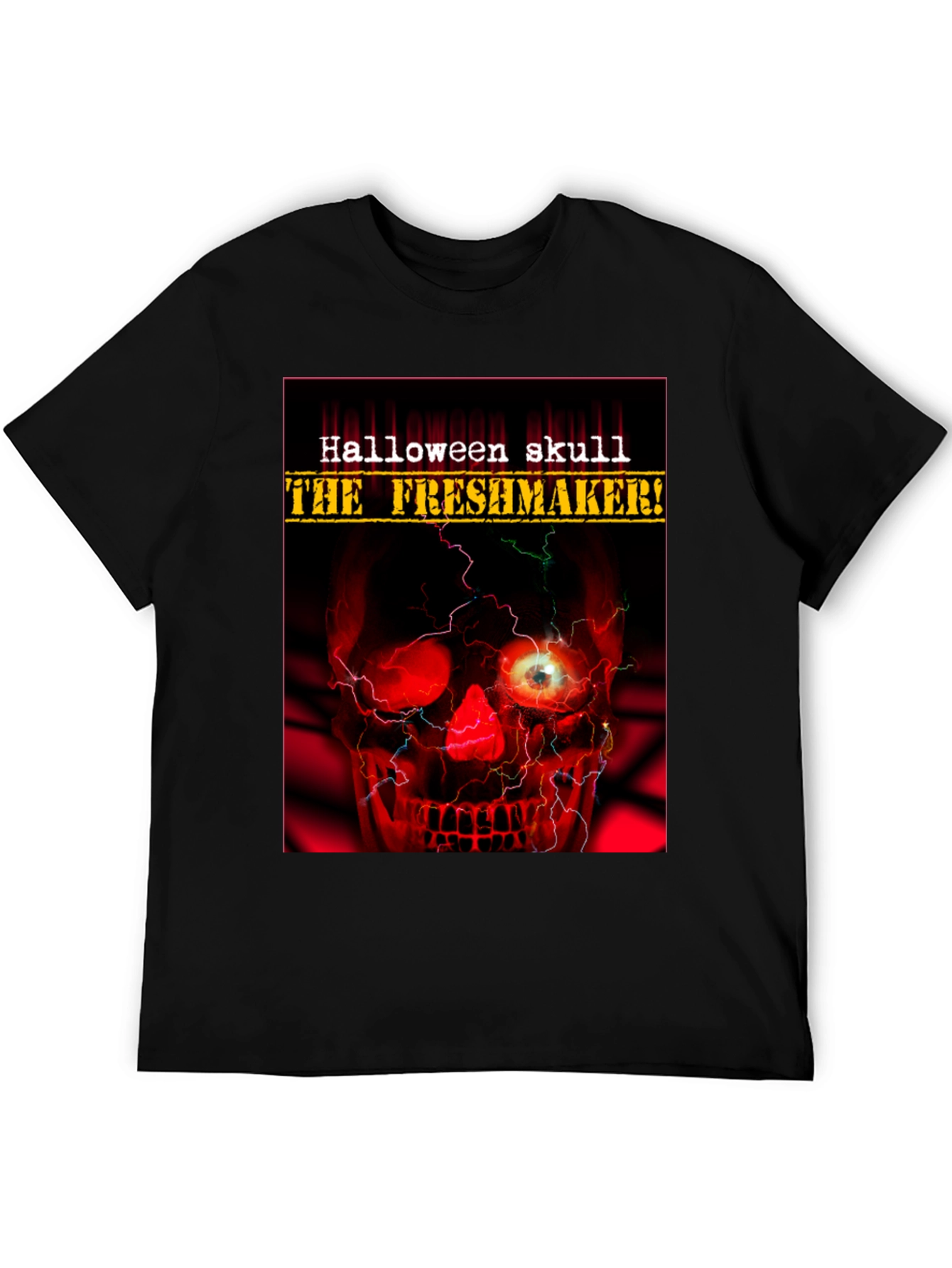 Halloween Skull The Freshmaker Graphic T-Shirt