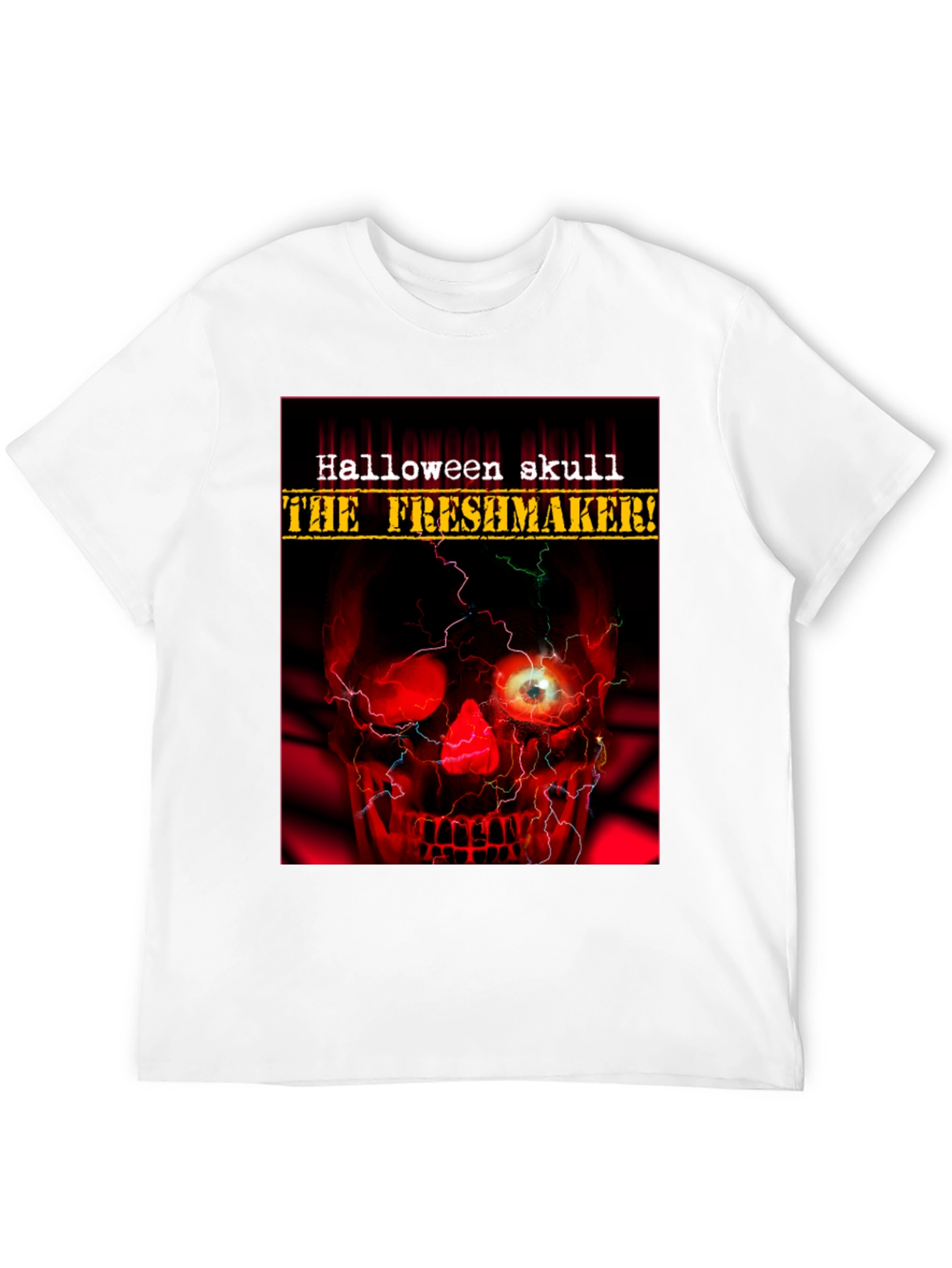 Halloween Skull The Freshmaker Graphic T-Shirt