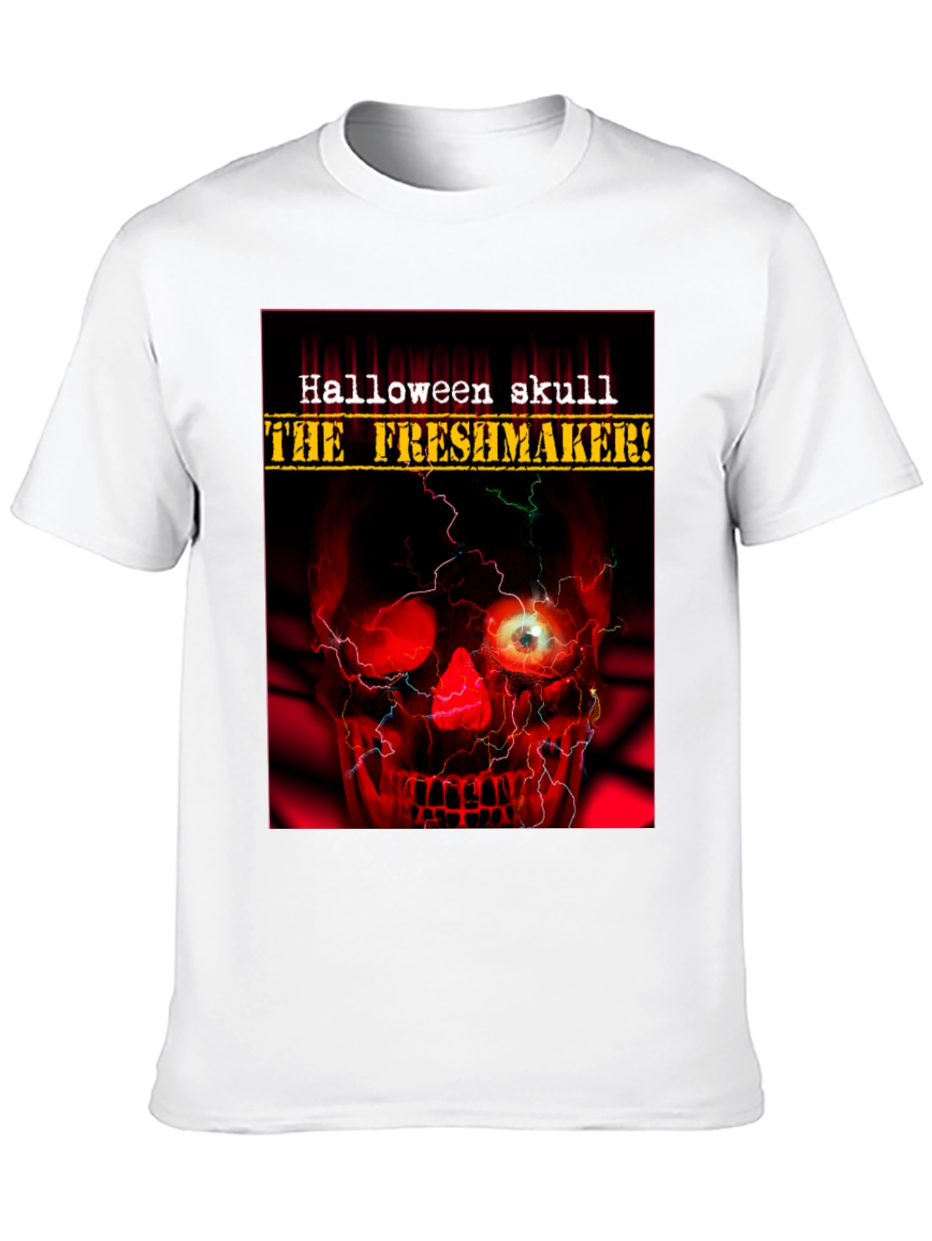 Halloween Skull The Freshmaker Graphic T-Shirt