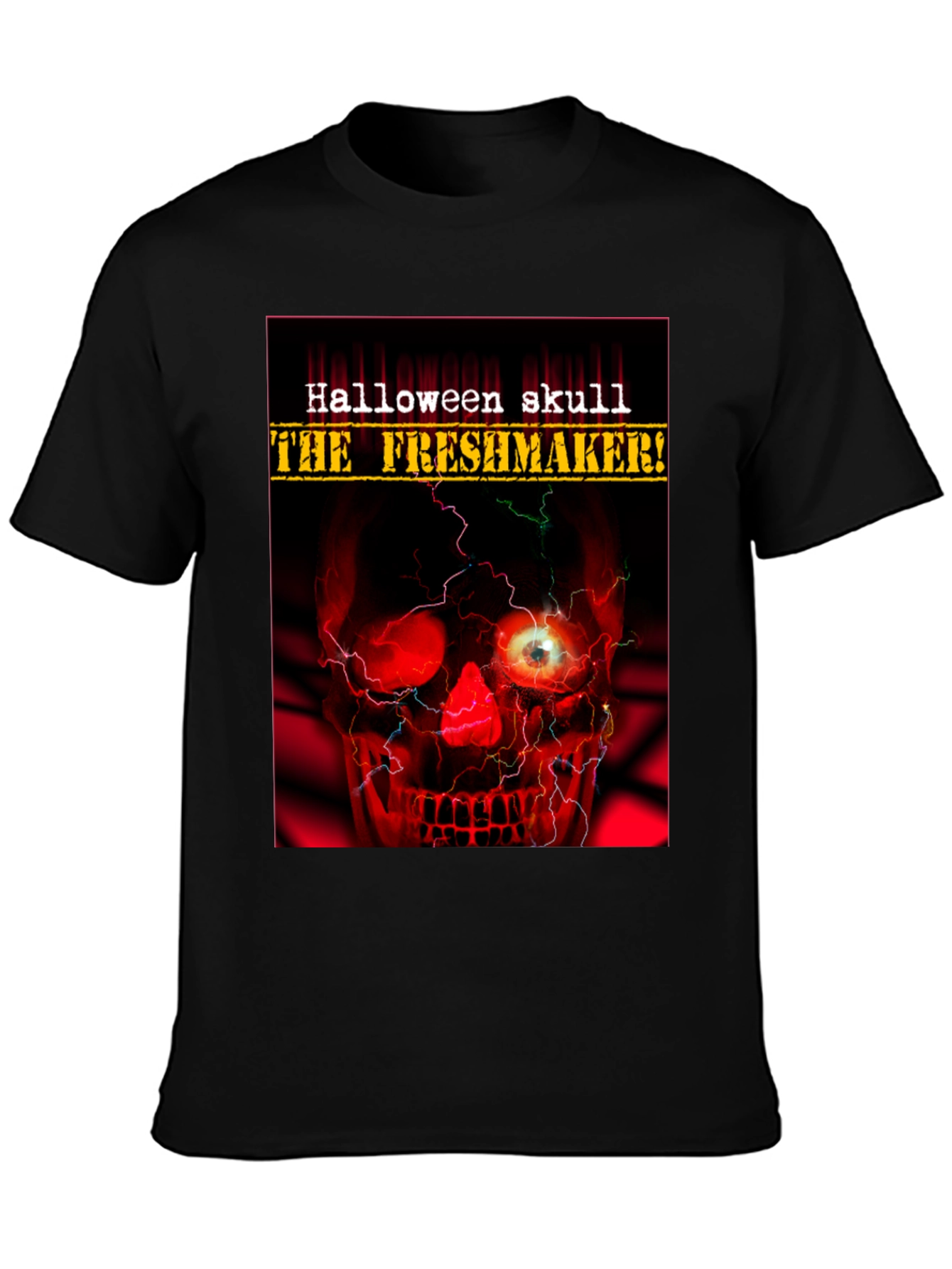 Halloween Skull The Freshmaker Graphic T-Shirt