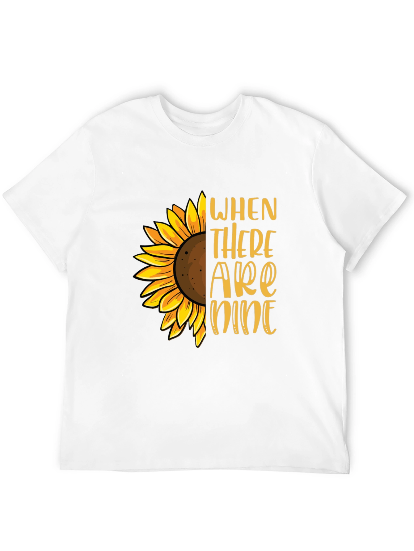 Sunflower Graphic T-Shirt - When There are Nine