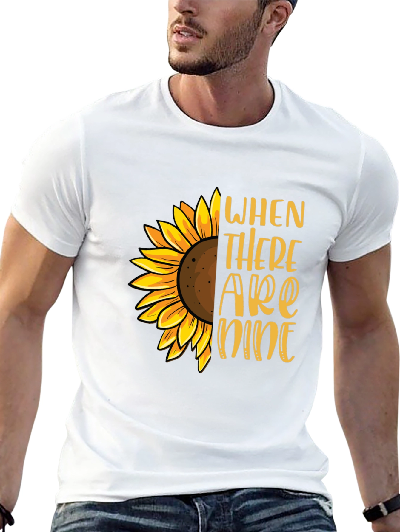 Sunflower Graphic T-Shirt - When There are Nine