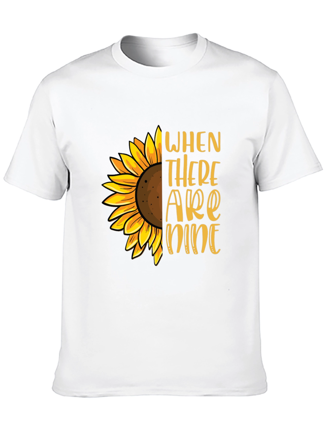Sunflower Graphic T-Shirt - When There are Nine