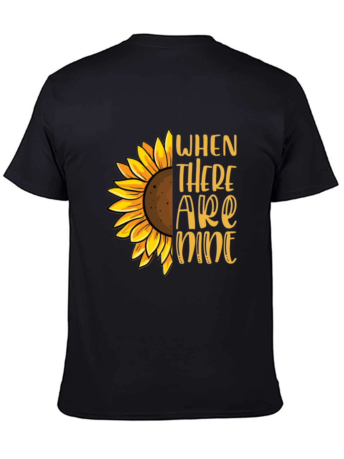 Sunflower Graphic T-Shirt - When There are Nine