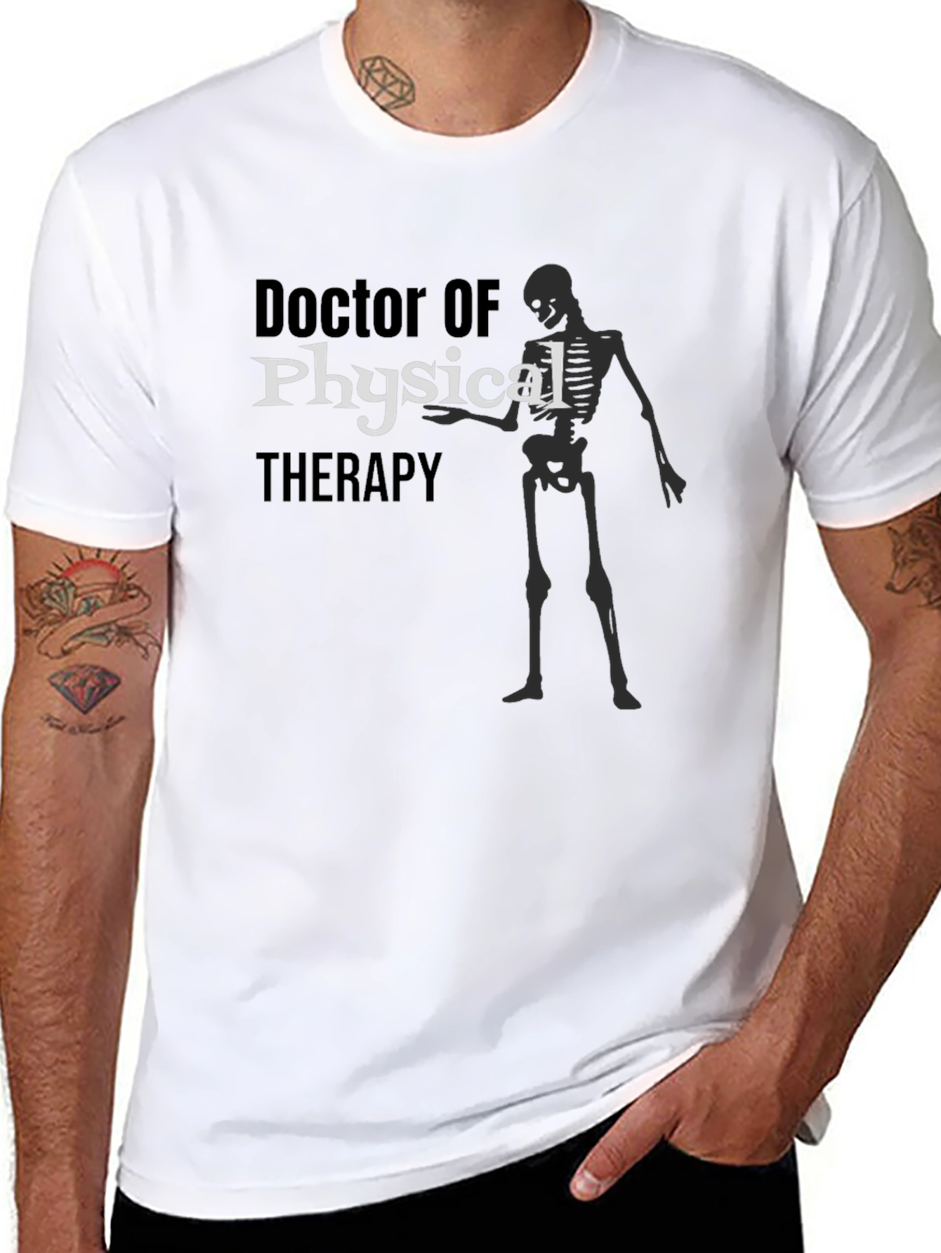 Doctor of Physical Therapy Skeleton Graphic T-Shirt