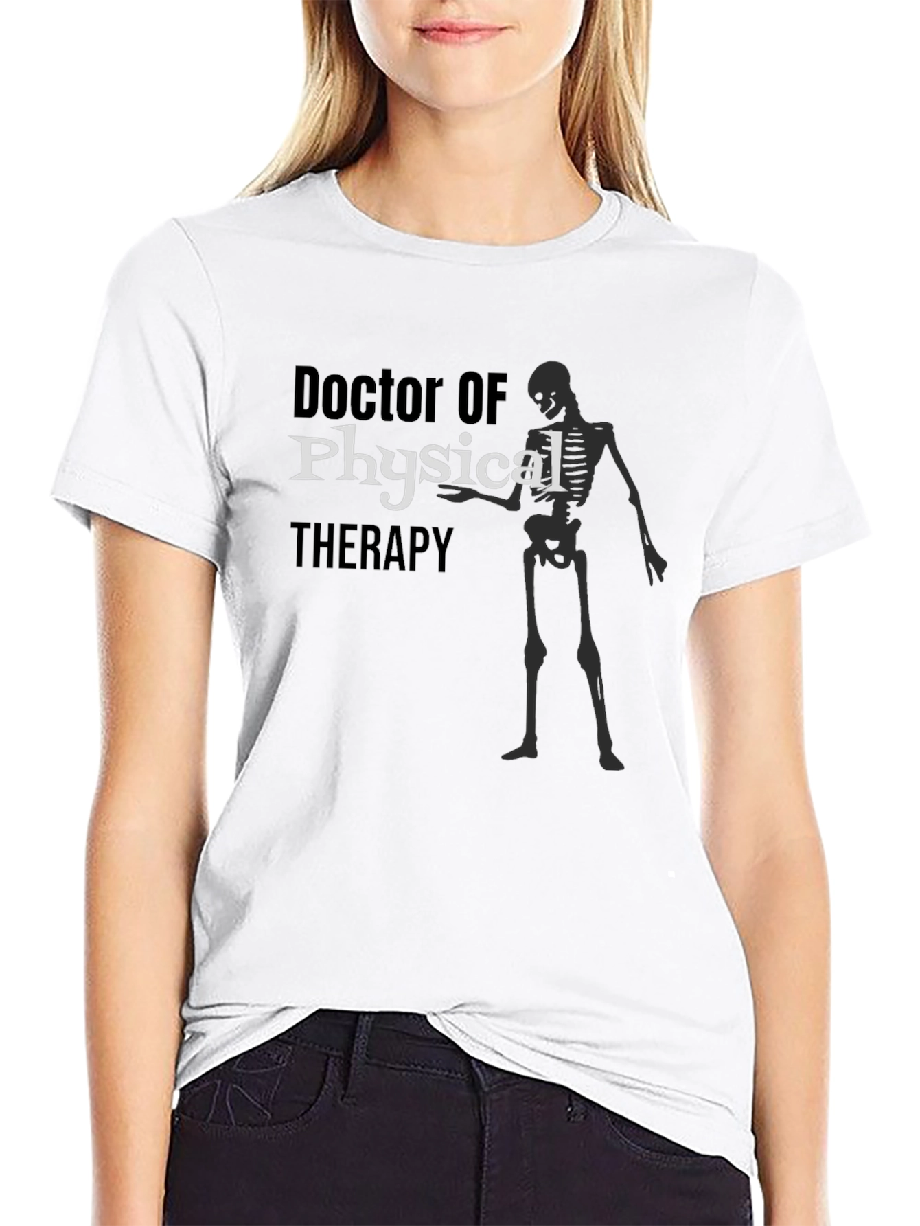 Doctor of Physical Therapy Skeleton Graphic T-Shirt