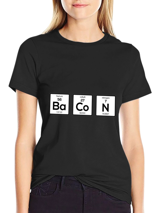 Bacon Periodic Table Funny T-Shirt