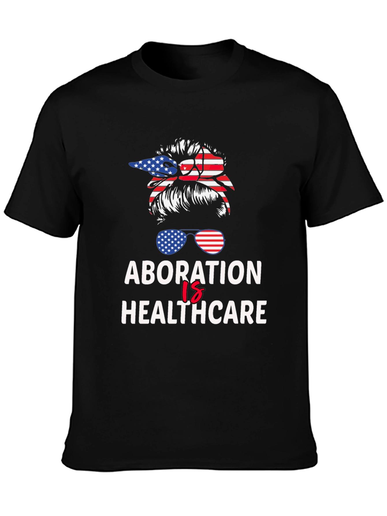 Abortion is Healthcare American Flag T-Shirt