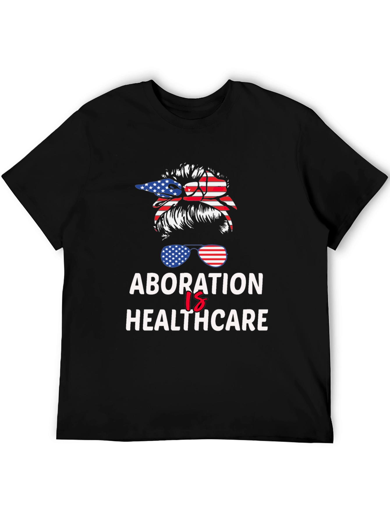 Abortion is Healthcare American Flag T-Shirt