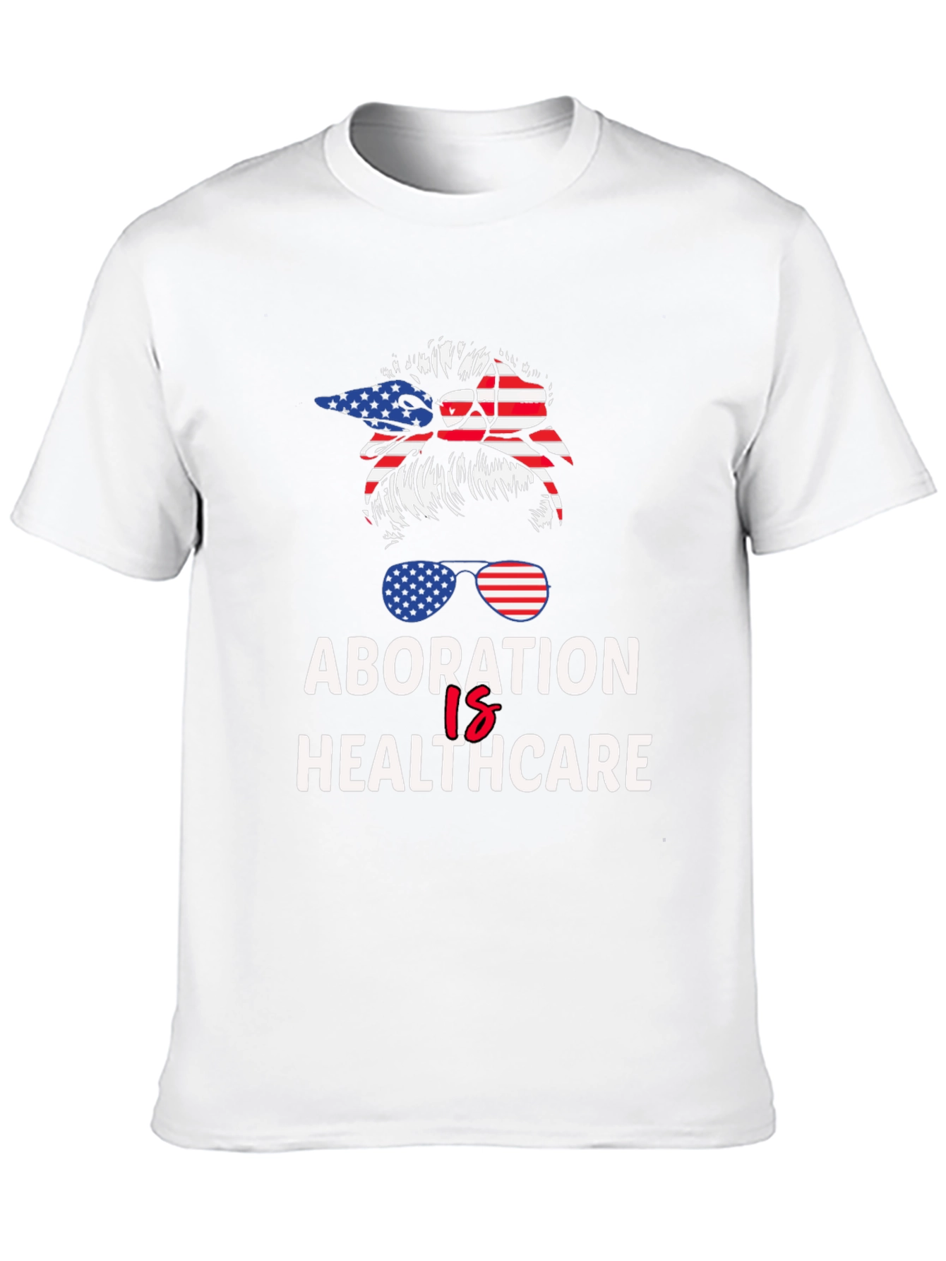 Abortion is Healthcare American Flag T-Shirt