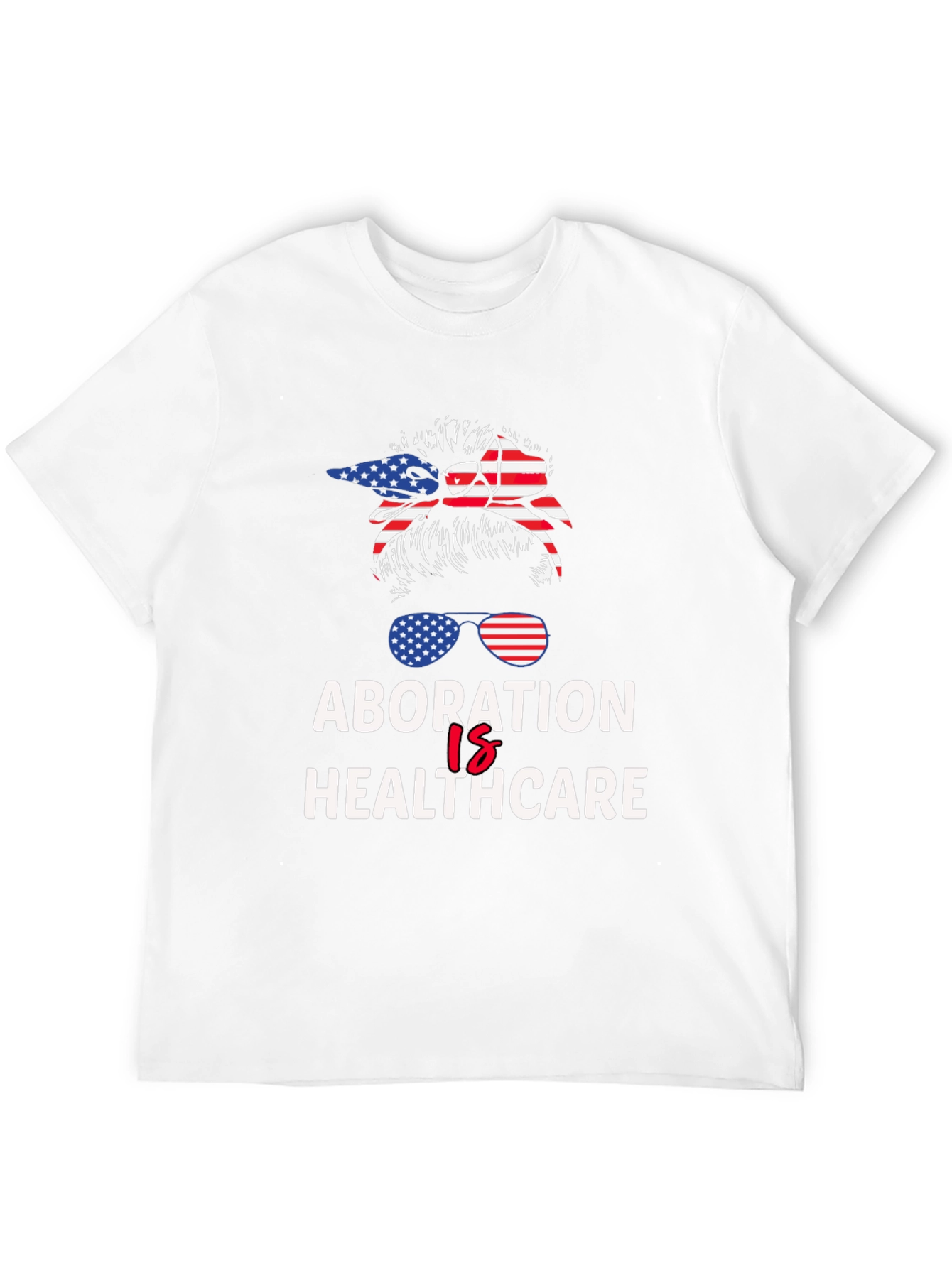 Abortion is Healthcare American Flag T-Shirt