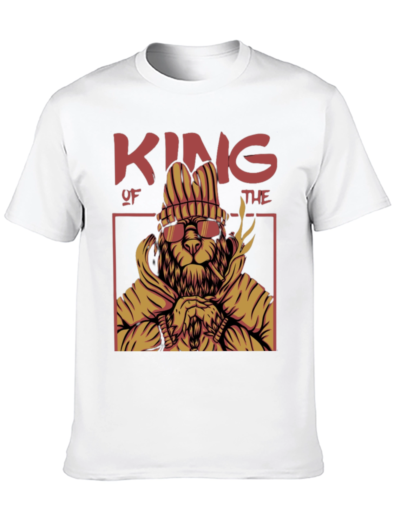 King Lion Graphic T-Shirt - Black