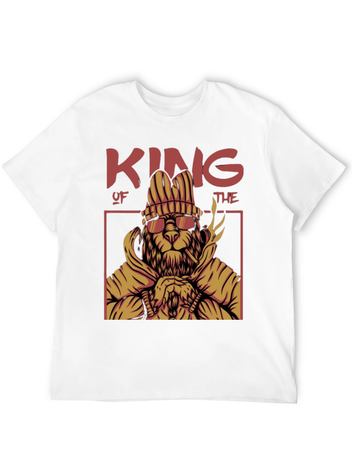 King Lion Graphic T-Shirt - Black