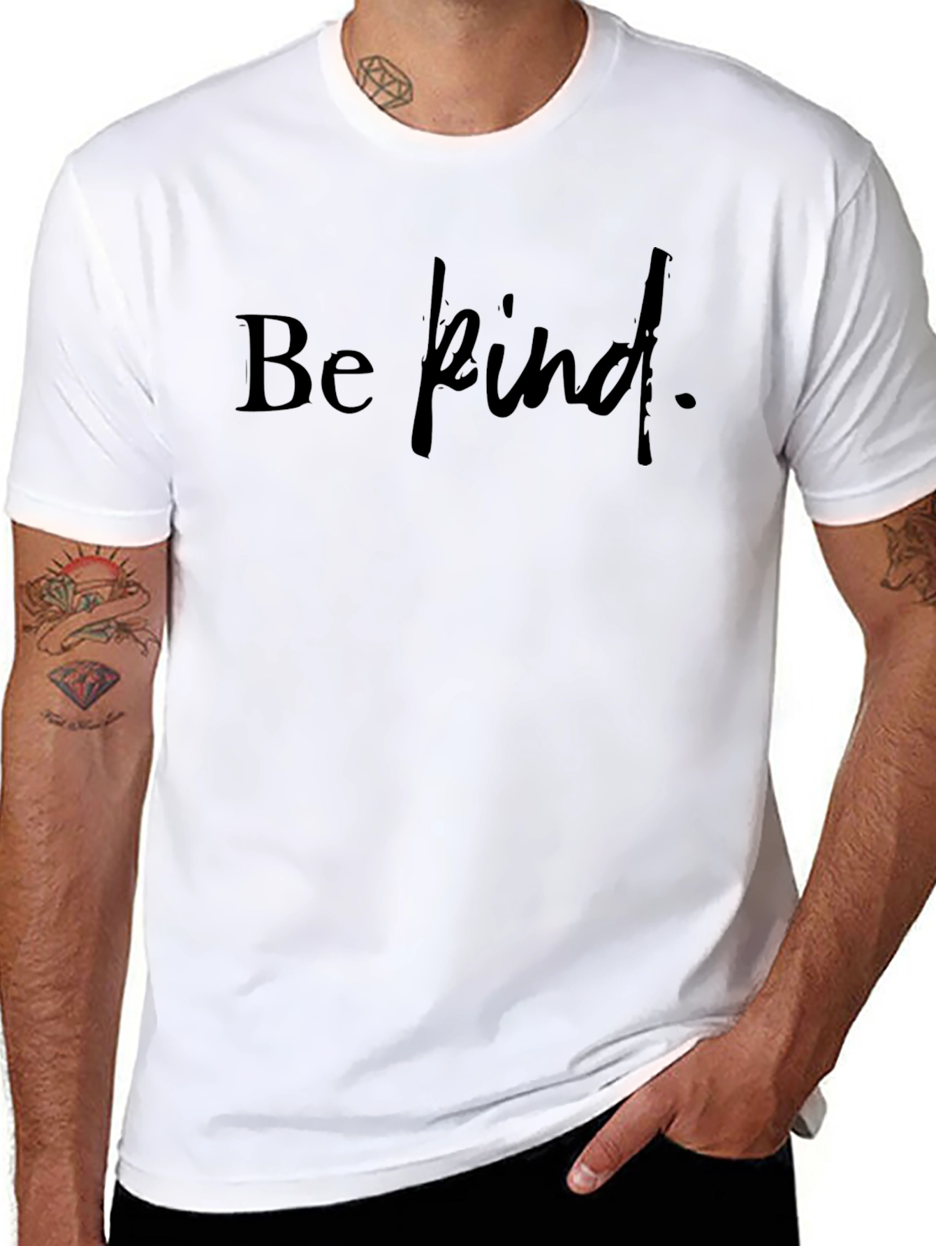 Be Kind Black T-Shirt - Positive Message