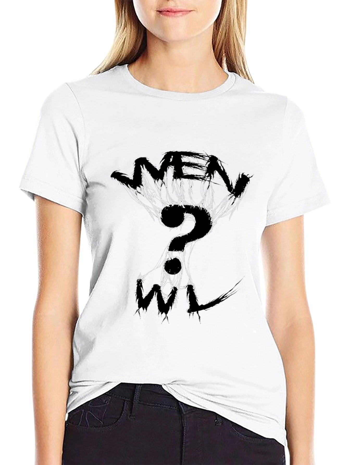 Abstract Graphic Black T-Shirt for Men