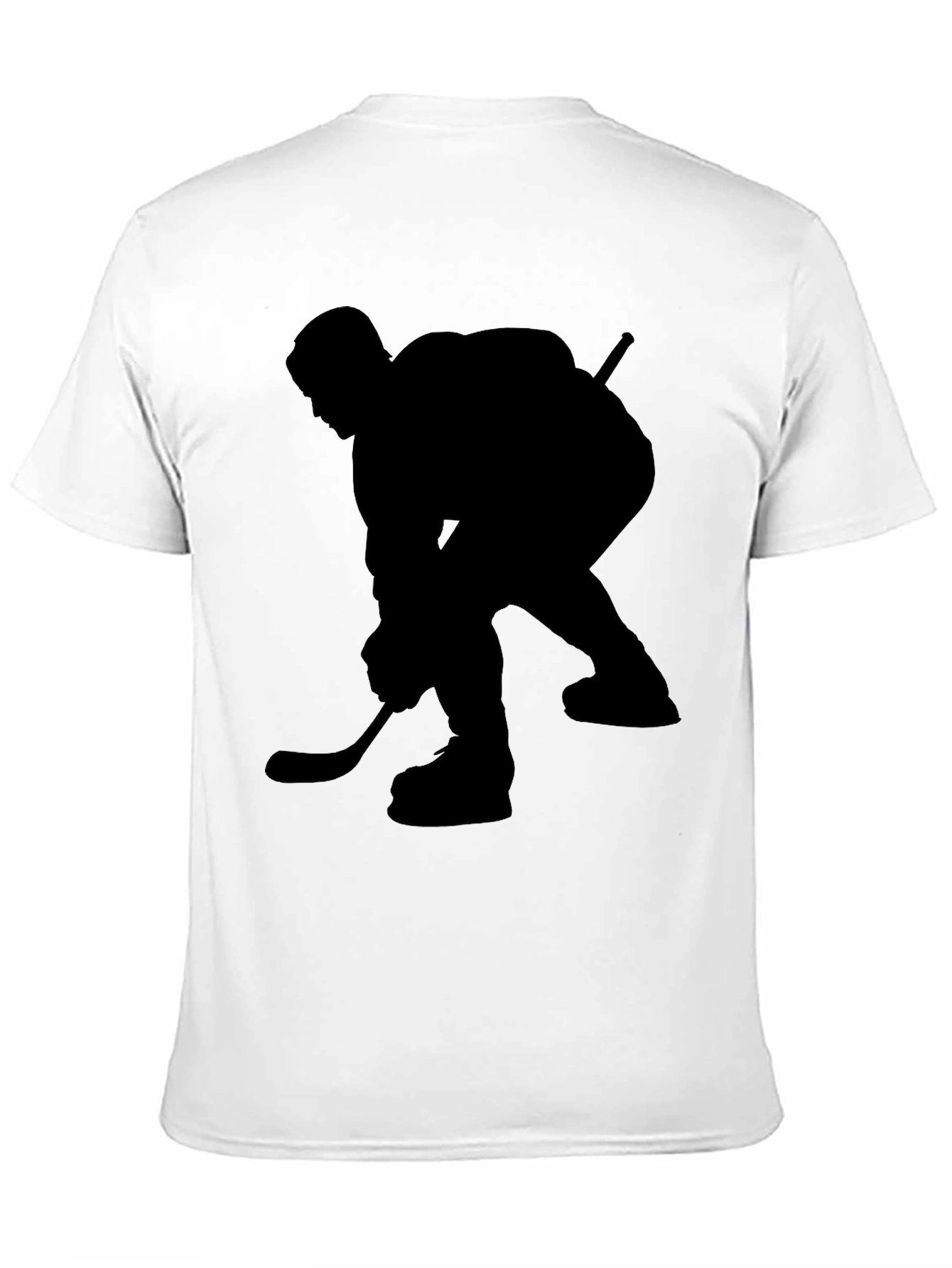 Hockey Player Graphic Black T-Shirt