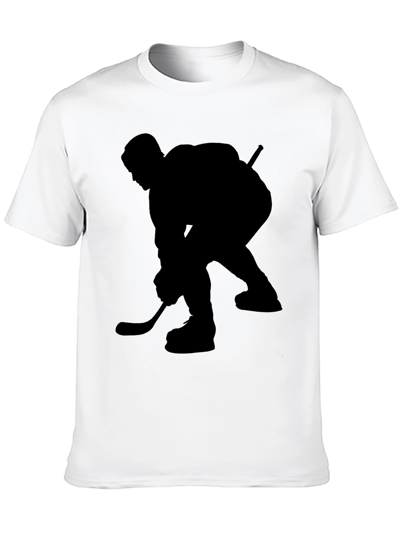 Hockey Player Graphic Black T-Shirt