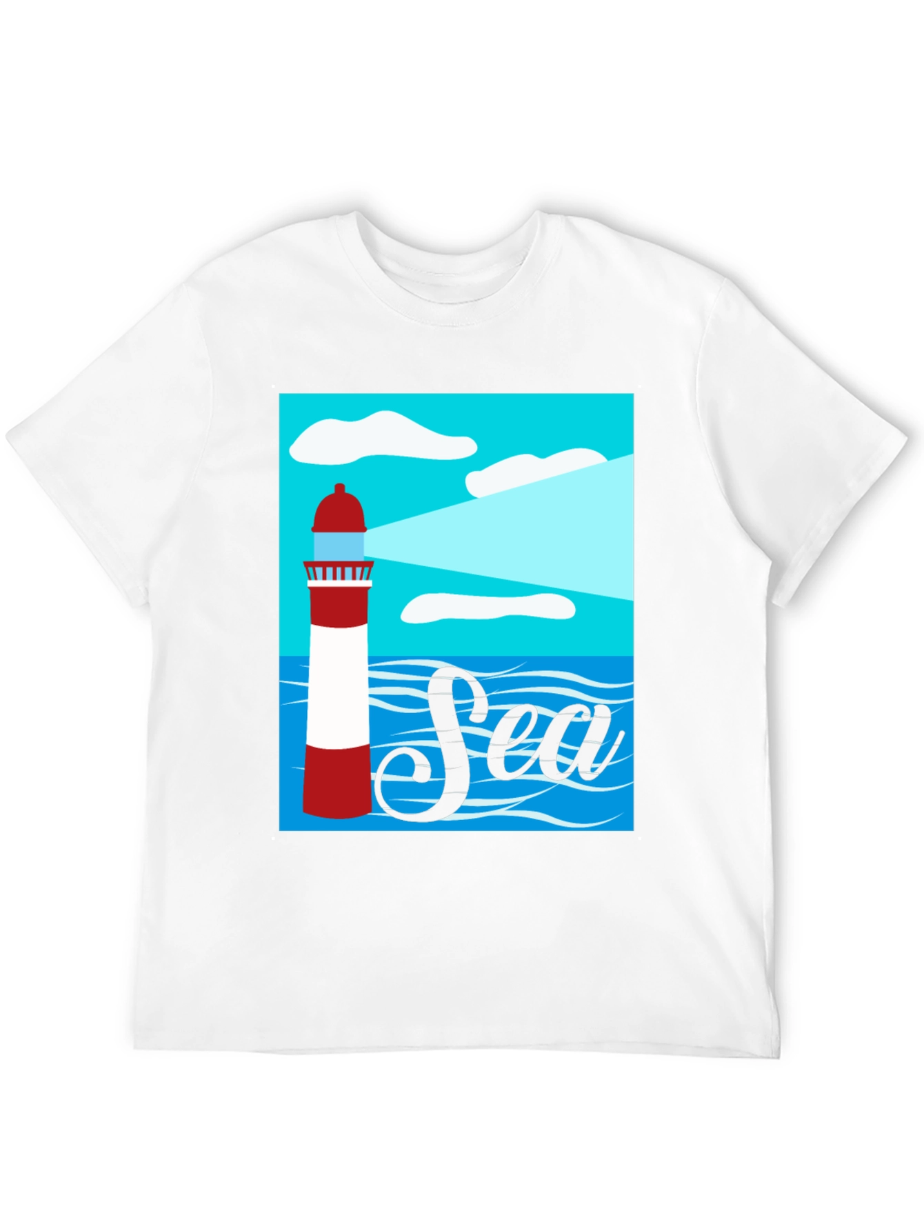 Sea Lighthouse Graphic T-Shirt