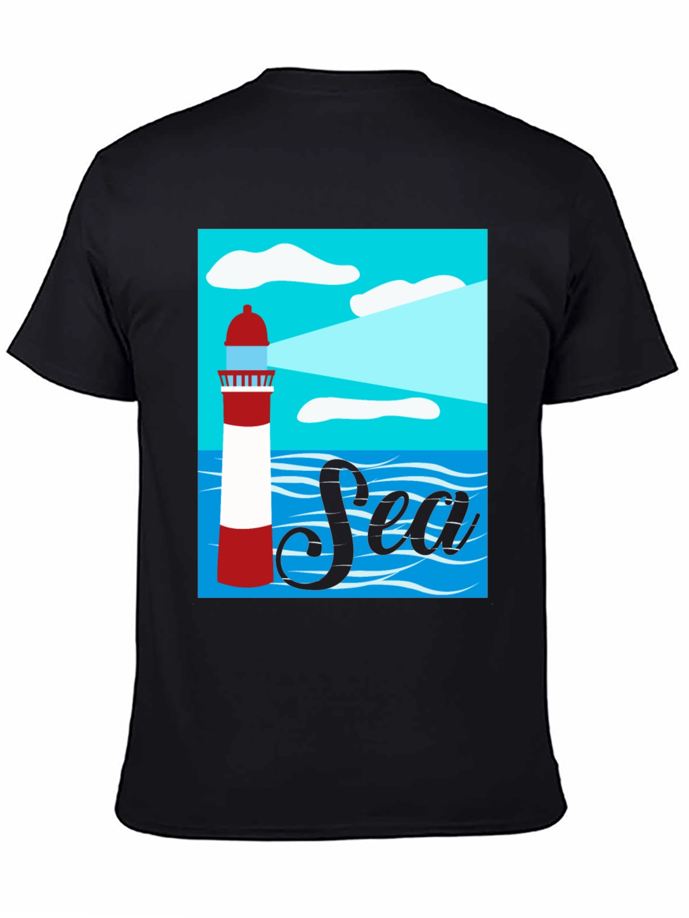 Sea Lighthouse Graphic T-Shirt