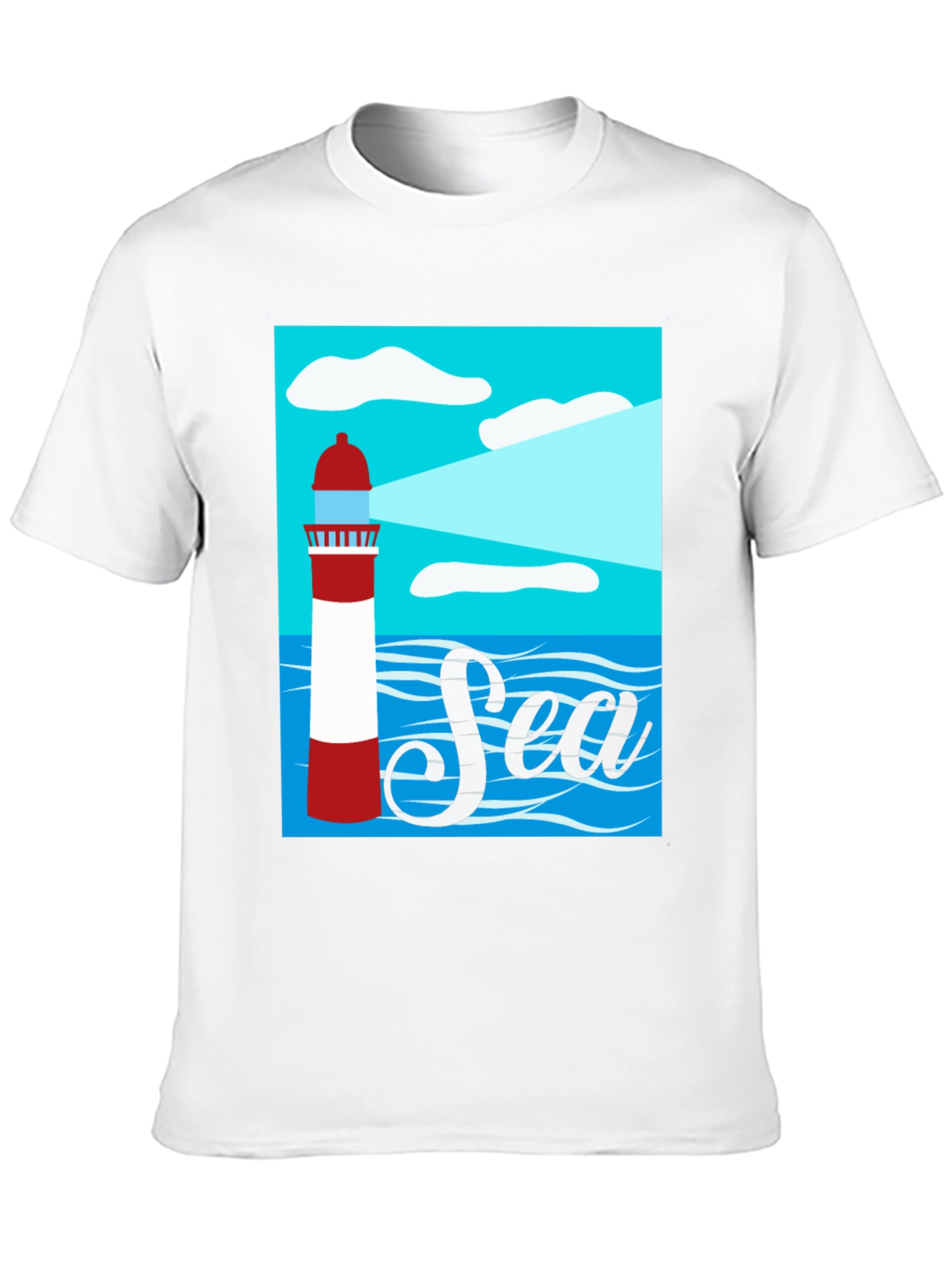 Sea Lighthouse Graphic T-Shirt