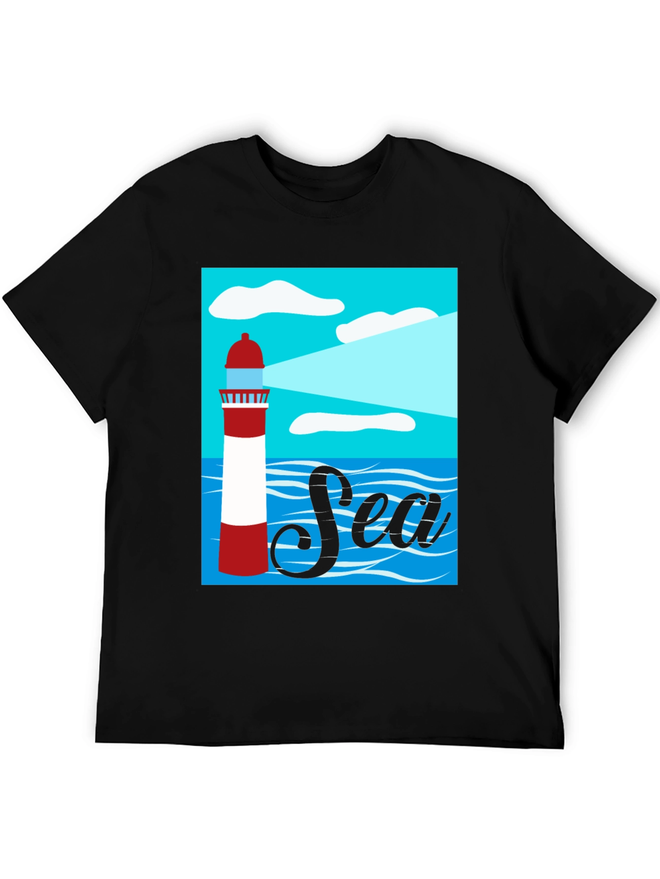 Sea Lighthouse Graphic T-Shirt