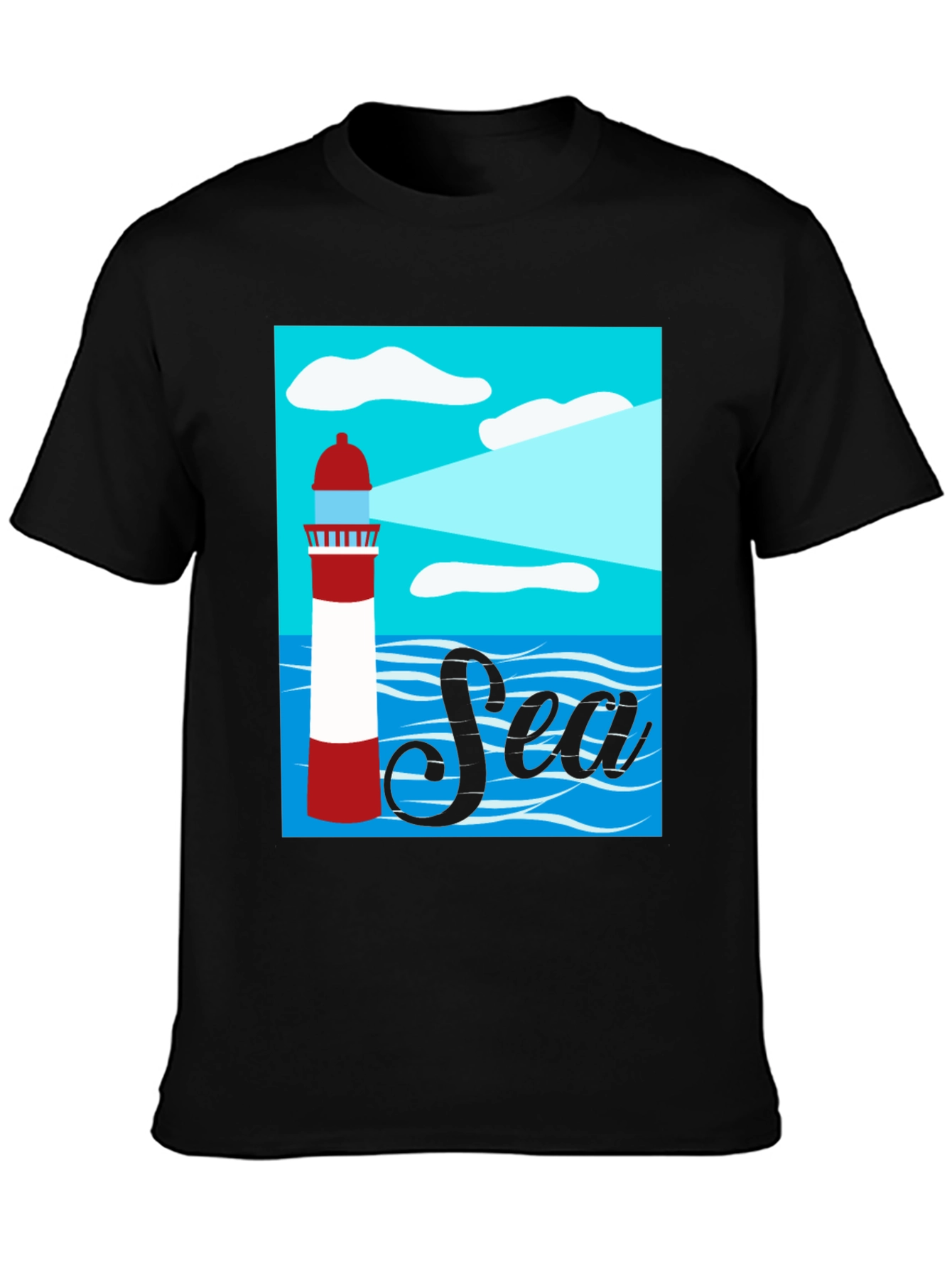 Sea Lighthouse Graphic T-Shirt