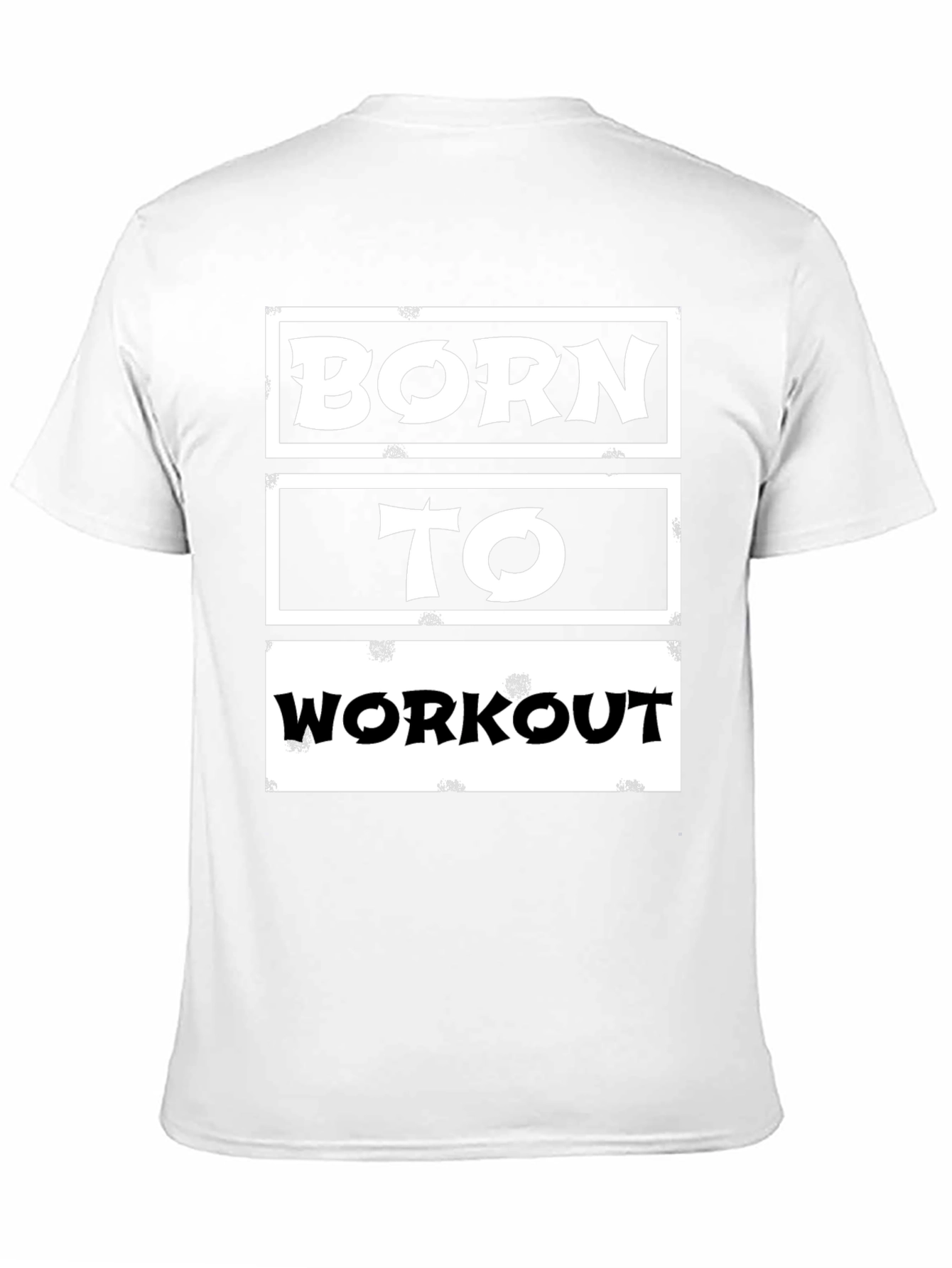 Born to Workout Black Graphic Tee