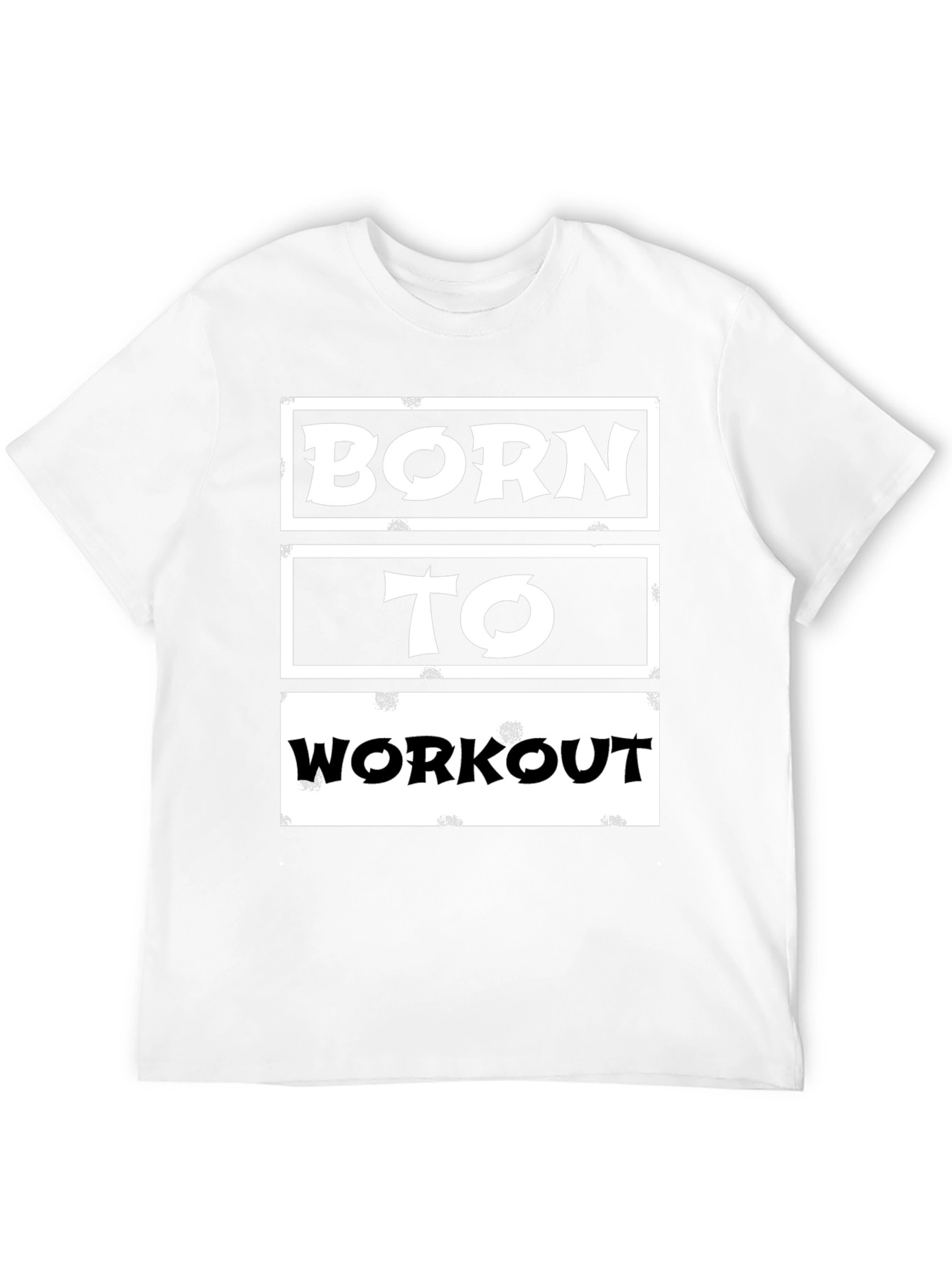 Born to Workout Black Graphic Tee