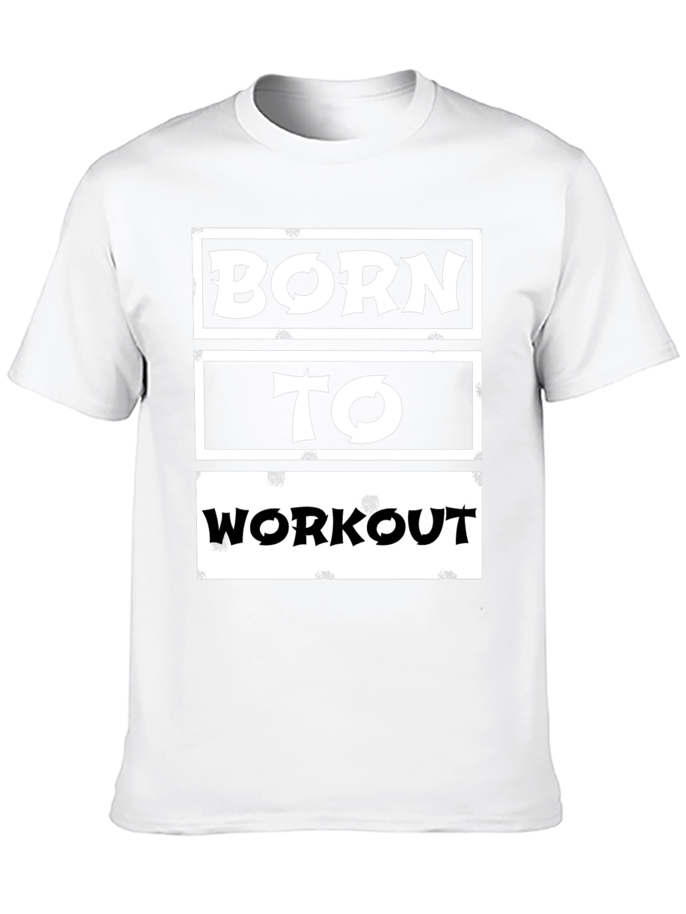 Born to Workout Black Graphic Tee