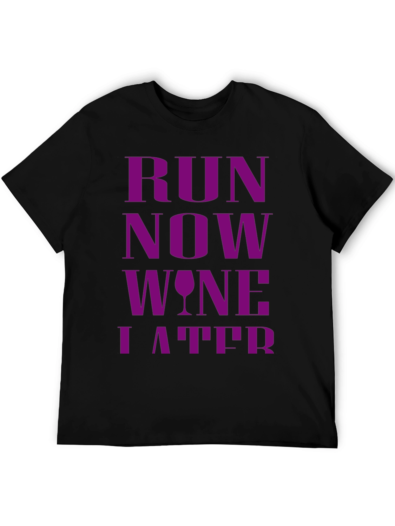 Run Now Wine Later Graphic T-Shirt