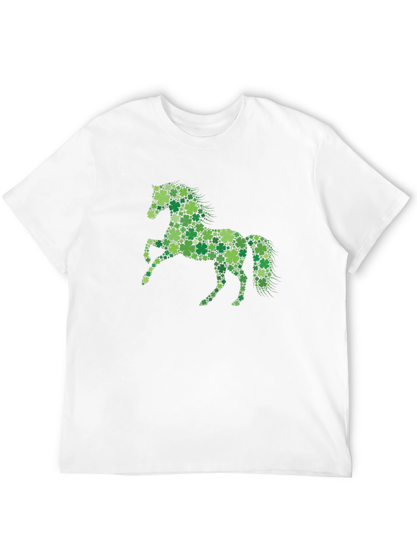 Lucky Clover Horse Graphic Tee - Black