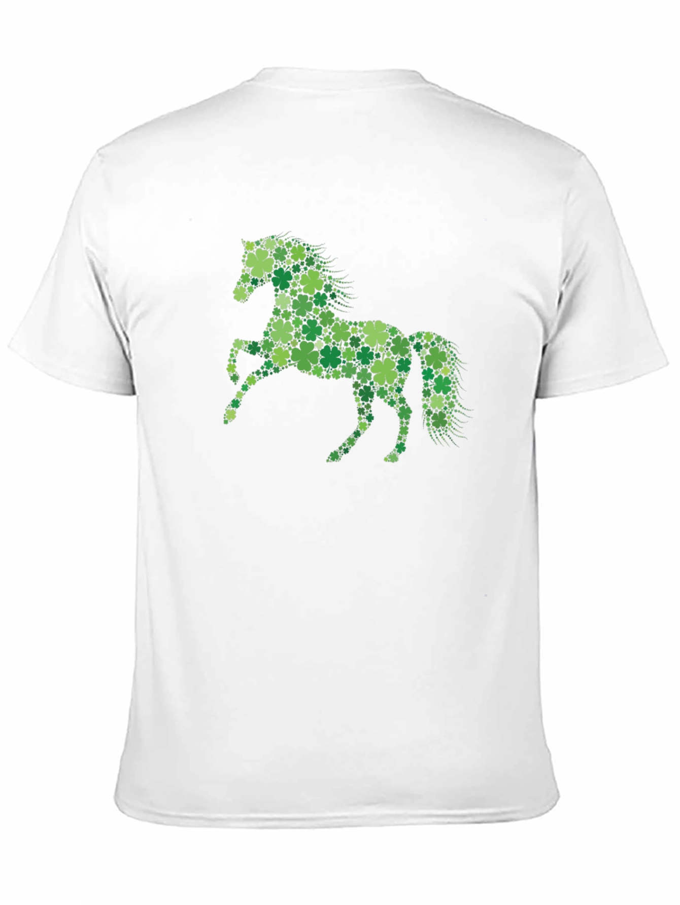 Lucky Clover Horse Graphic Tee - Black