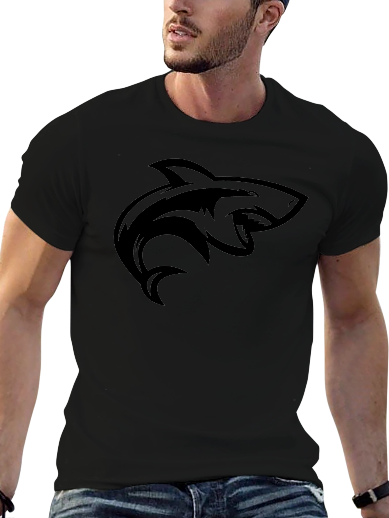 Black Shark Graphic Tee - Mens