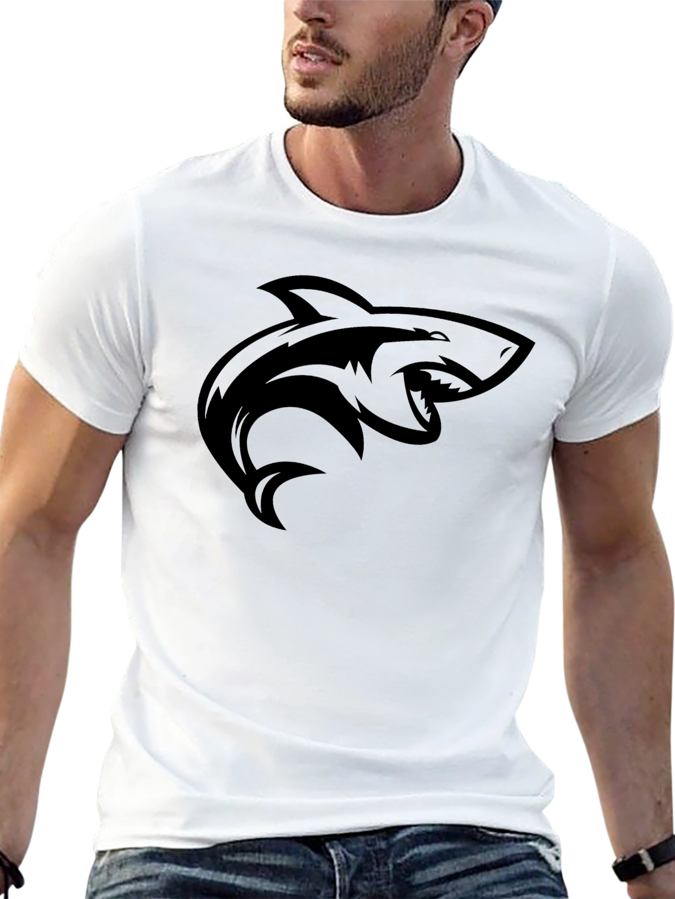 Black Shark Graphic Tee - Mens