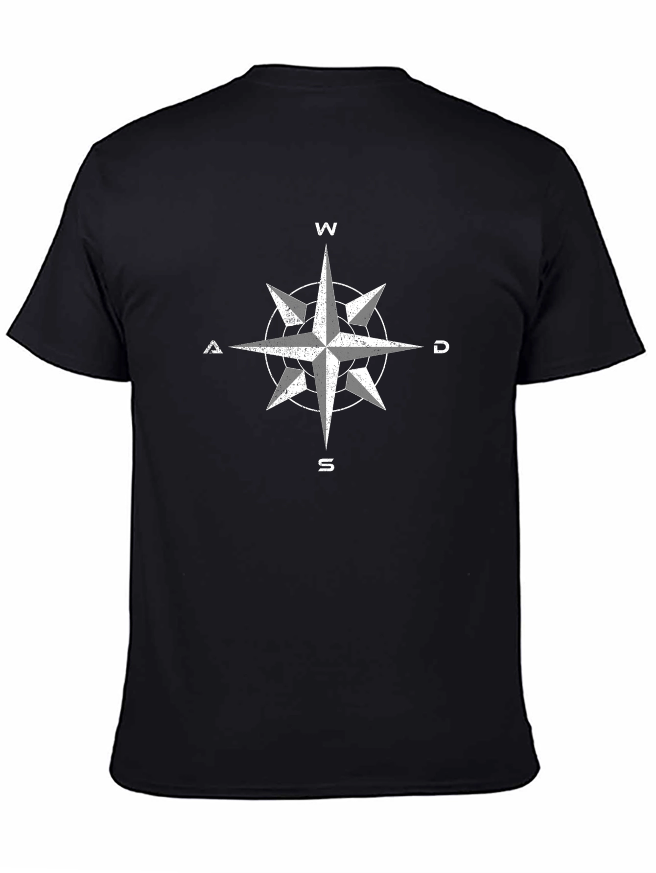 Compass Graphic Tee - Black Short Sleeve Shirt