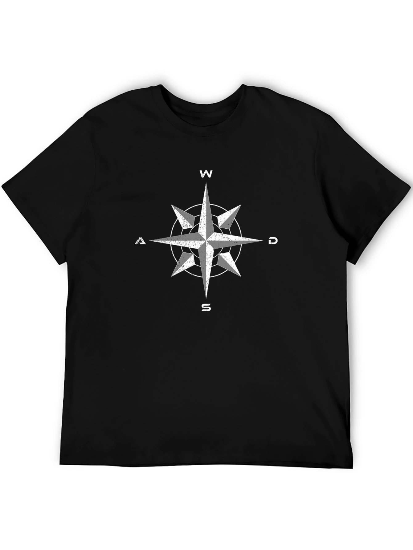 Compass Graphic Tee - Black Short Sleeve Shirt