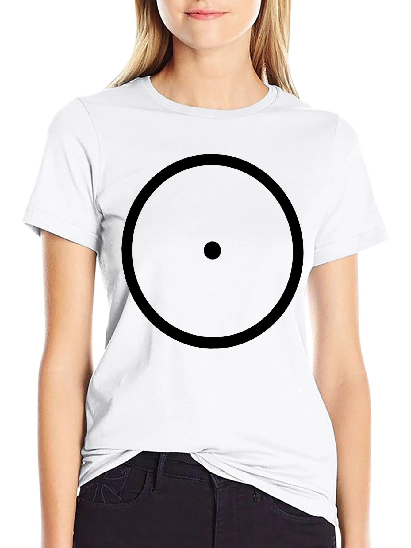 Minimalist Black Circle T-Shirt