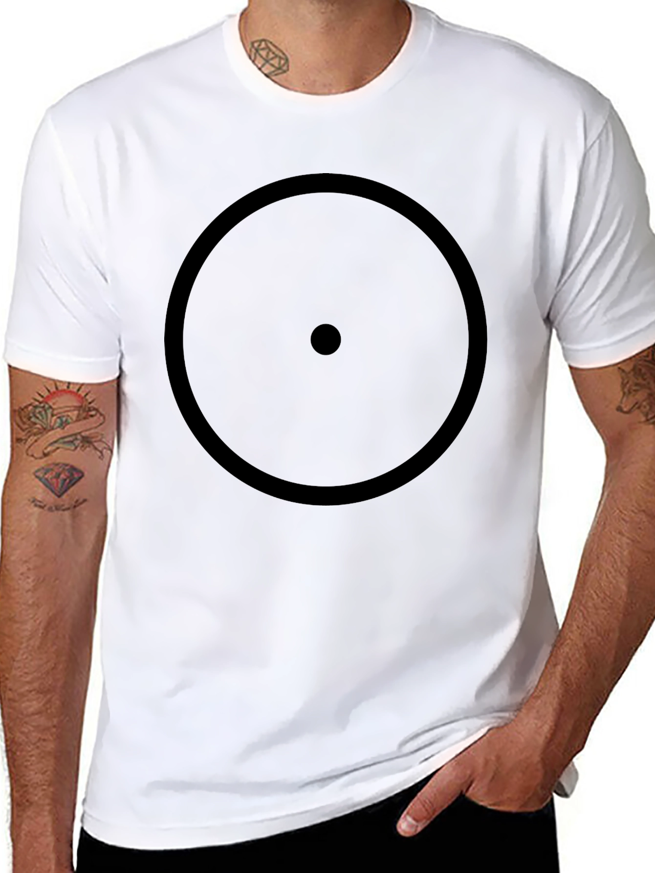 Minimalist Black Circle T-Shirt