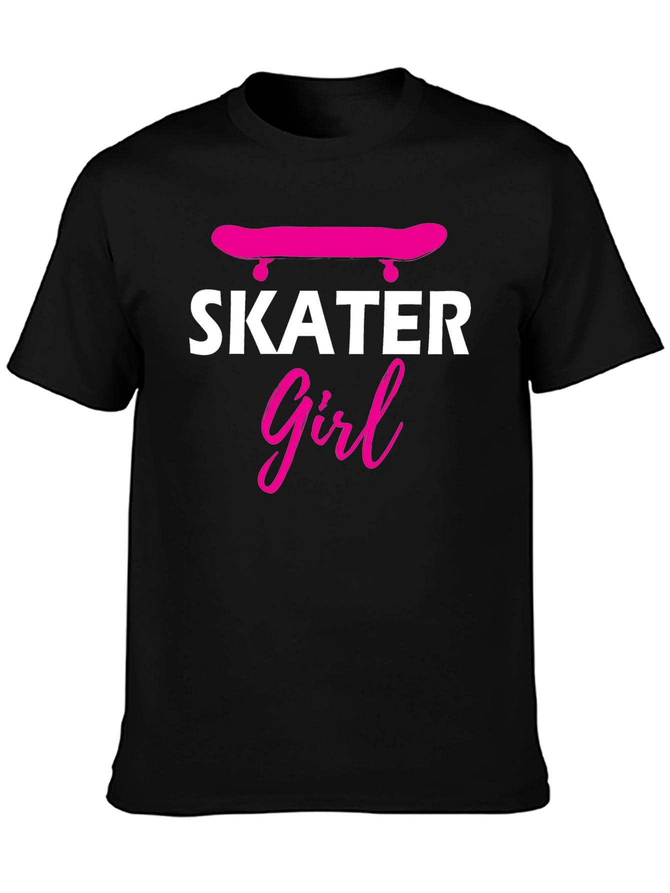 Skater Girl Graphic T-Shirt - Trendy Skateboarding Tee