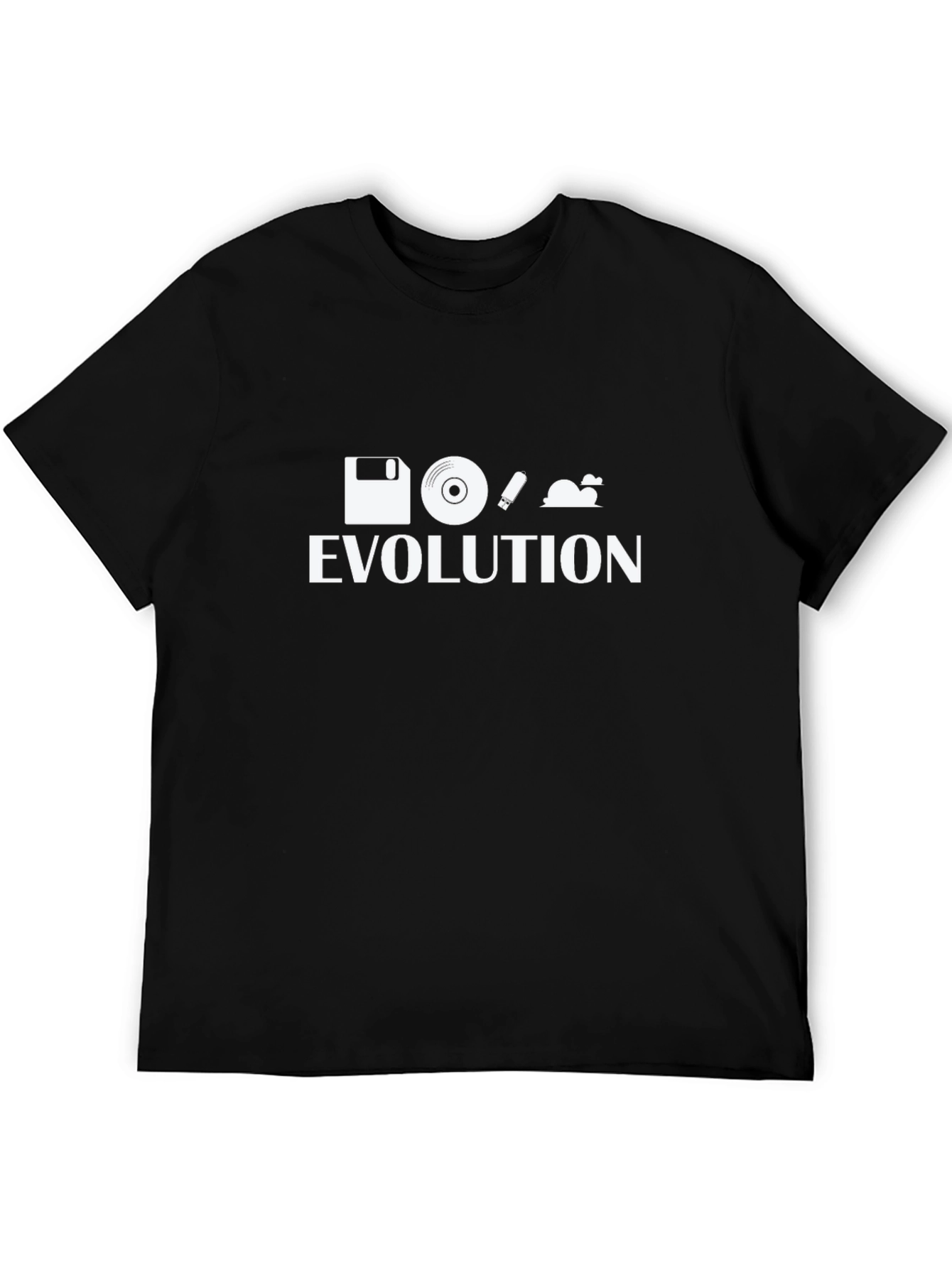 Evolution of Tech Black T-Shirt