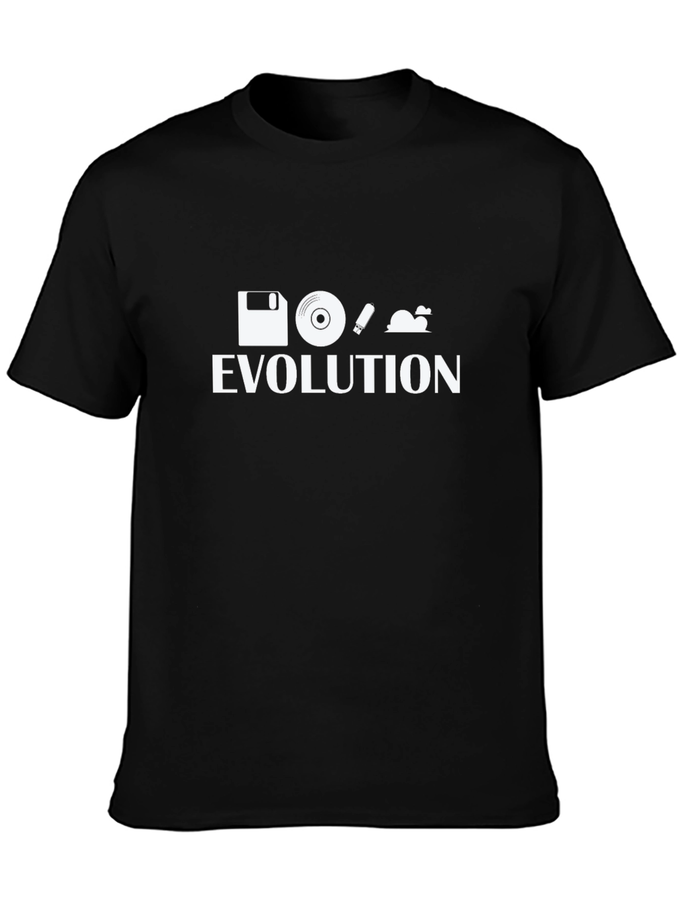Evolution of Tech Black T-Shirt